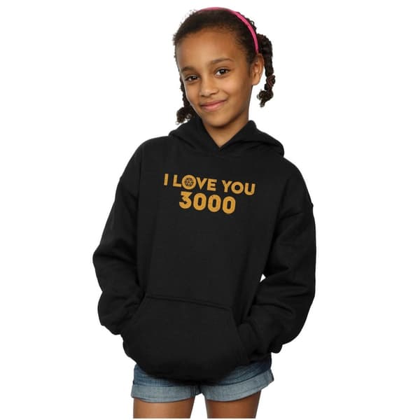 Marvel Girls Avengers Endgame I Love You 3000 Arc Reactor Hoodie