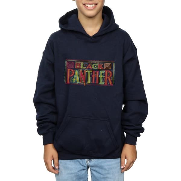 Marvel Black Panther - huvtröja med triballogo för pojkar