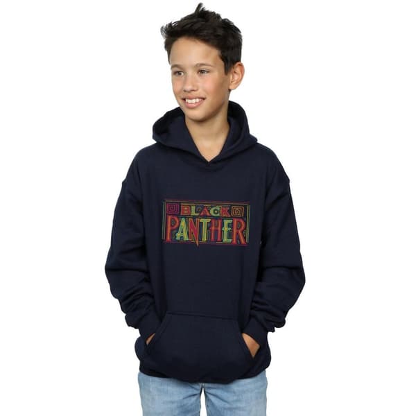 Marvel Black Panther - huvtröja med triballogo för pojkar