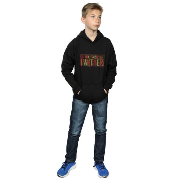 Marvel Black Panther - huvtröja med triballogo för pojkar