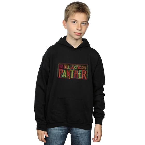 Marvel Black Panther - huvtröja med triballogo för pojkar