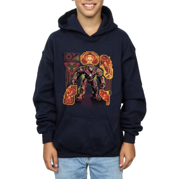Marvel Boys Avengers Infinity War Hulkbuster Blueprint Hoodie