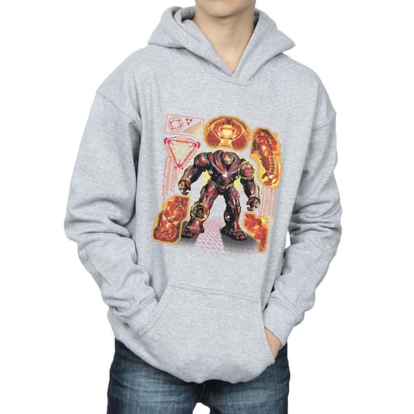 Marvel Boys Avengers Infinity War Hulkbuster Blueprint Hoodie