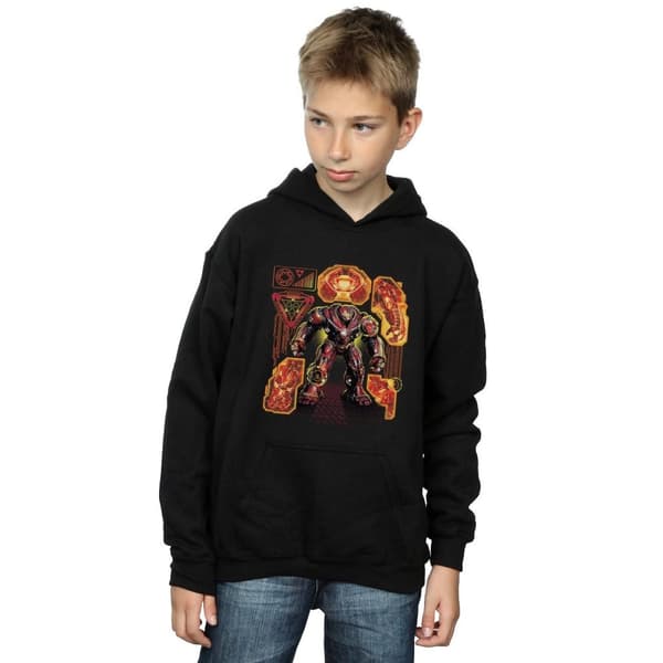 Marvel Boys Avengers Infinity War Hulkbuster Blueprint Hoodie