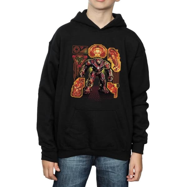 Marvel Boys Avengers Infinity War Hulkbuster Blueprint Hoodie