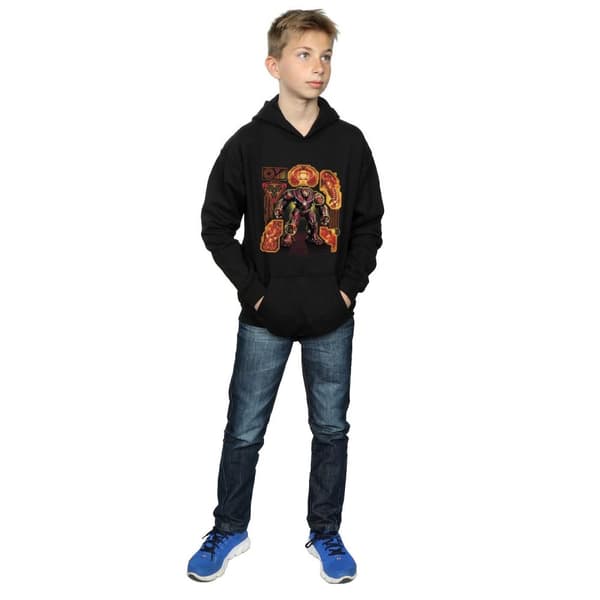 Marvel Boys Avengers Infinity War Hulkbuster Blueprint Hoodie
