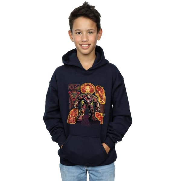 Marvel Boys Avengers Infinity War Hulkbuster Blueprint Hoodie