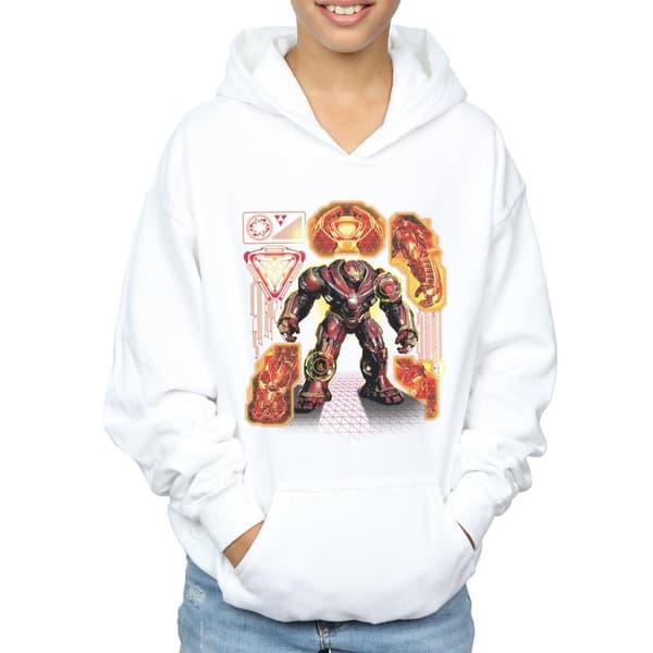 Marvel Boys Avengers Infinity War Hulkbuster Blueprint Hoodie