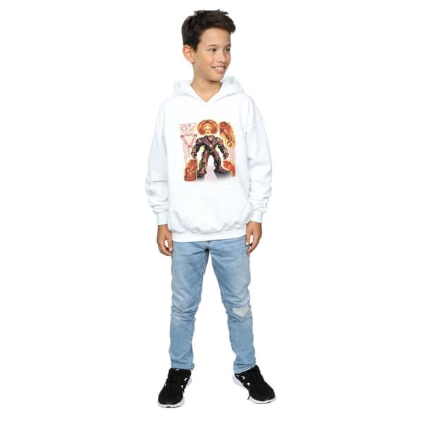 Marvel Boys Avengers Infinity War Hulkbuster Blueprint Hoodie