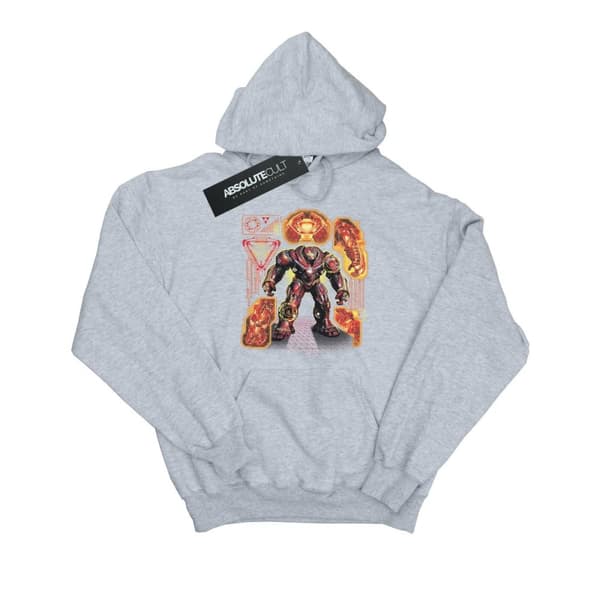 Marvel Boys Avengers Infinity War Hulkbuster Blueprint Hoodie