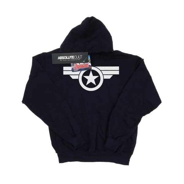 Marvel Boys Captain America Super Soldier Hoodie Navy Blue 12-13 Years