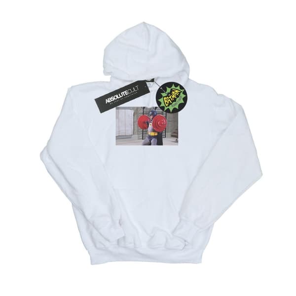 DC Comics Huvtröja - Batman TV Series - Bat Gains för kvinnor/damer White XL