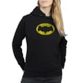 Miniatyrbilde 3 av 5: DC Comics Womens/Ladies Batman TV Series Distressed Logo Hoodie