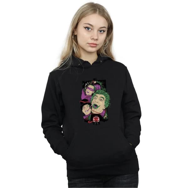 DC Comics Huvtröja för kvinnor/dam Batman TV Series Rogues Gallery