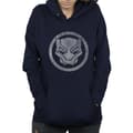 Miniatyrbillede 3 af 5: Marvel Womens/Ladies Black Panther Distressed Icon Hoodie