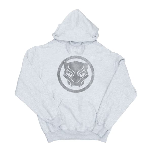 Marvel Womens/Ladies Black Panther Distressed Icon Hoodie