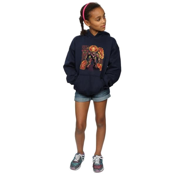 Marvel Avengers Infinity War Hulkbuster Blueprint-hoodie för tjejer