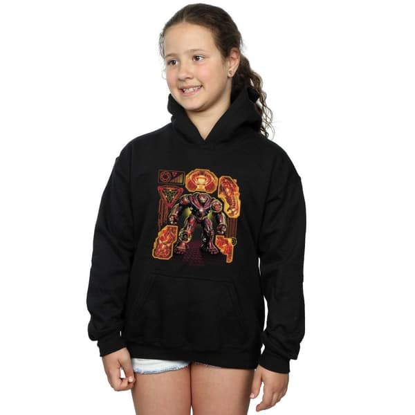 Marvel Avengers Infinity War Hulkbuster Blueprint-hoodie för tjejer