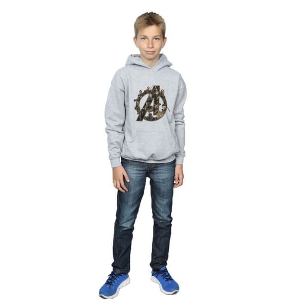 Marvel Boys Avengers Infinity War Marvel Logo Hoodie