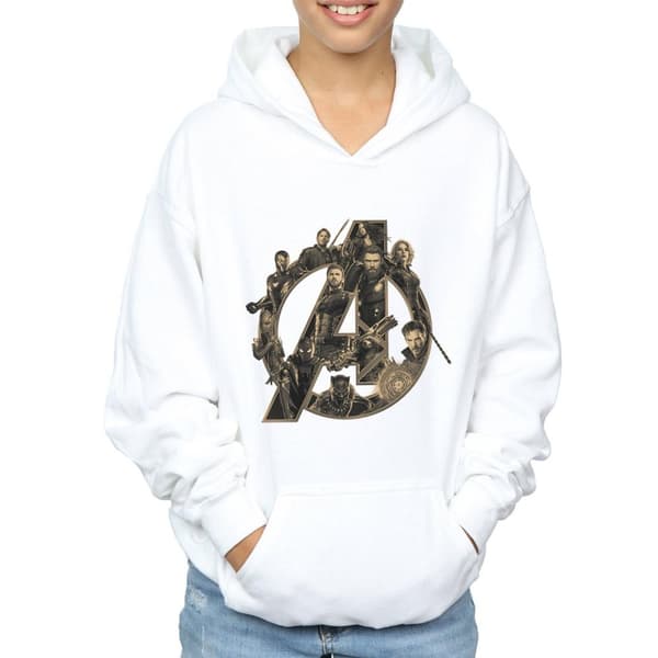 Marvel Boys Avengers Infinity War Marvel Logo Hoodie