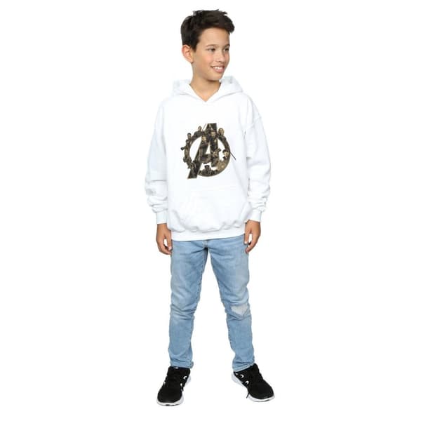 Marvel Boys Avengers Infinity War Marvel Logo Hoodie