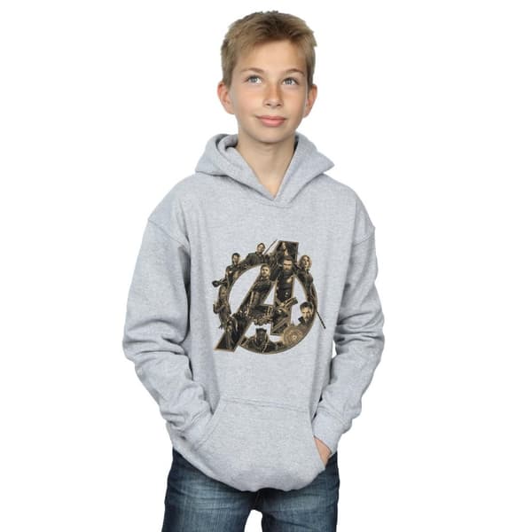 Marvel Boys Avengers Infinity War Marvel Logo Hoodie