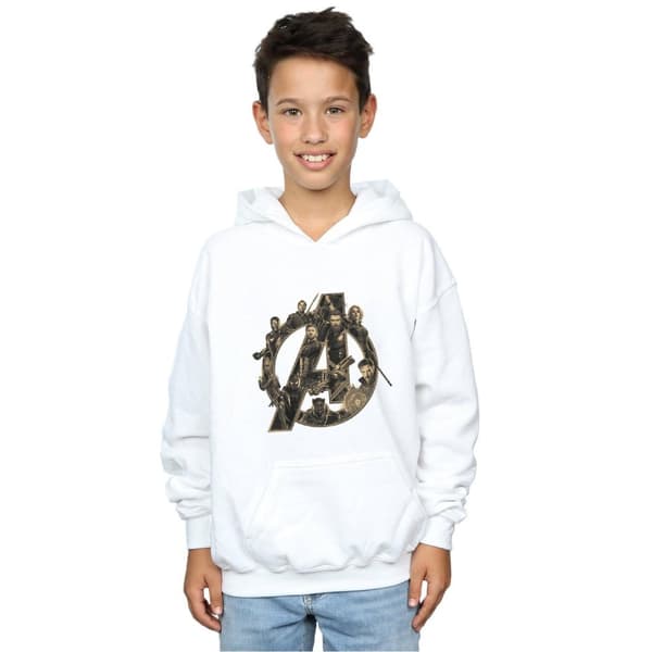 Marvel Boys Avengers Infinity War Marvel Logo Hoodie