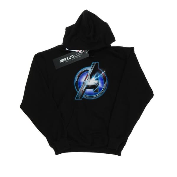 Marvel Huvtröja med lysande logotyp för flickor Avengers Endgame Black 5-6 Years