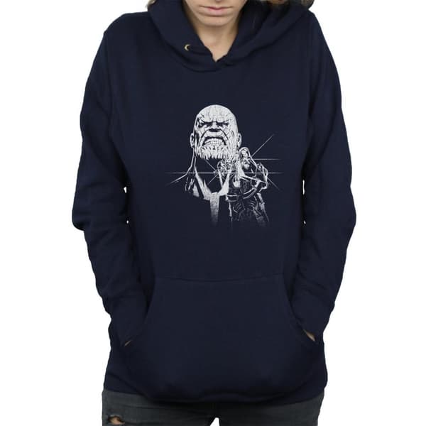 Marvel Kvinnor/Ladies Avengers Infinity War Fierce Thanos Hoodie
