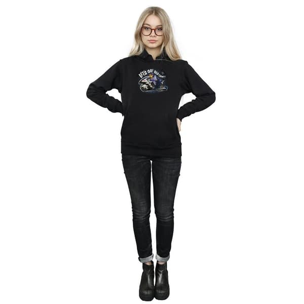 DC Comics Womens/Ladies Batman TV Series Bat Bike Hoodie