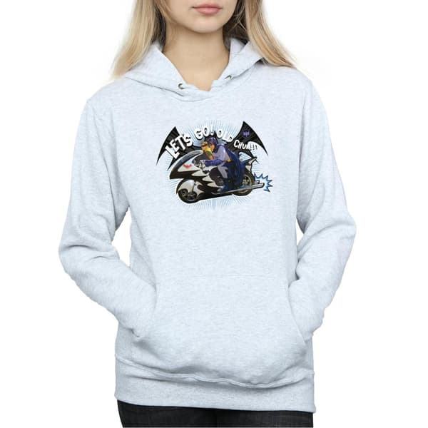 DC Comics Womens/Ladies Batman TV Series Bat Bike Hoodie