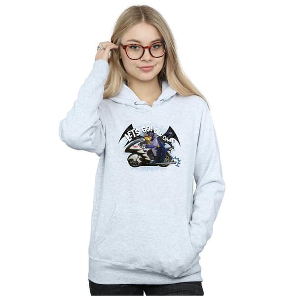DC Comics Womens/Ladies Batman TV Series Bat Bike Hoodie