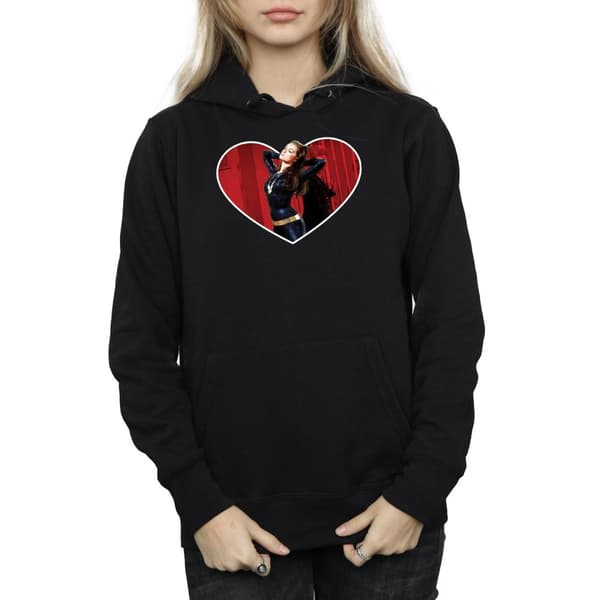 DC Comics Kvinnor/Ladies Batman TV Series Catwoman Heart Hoodie