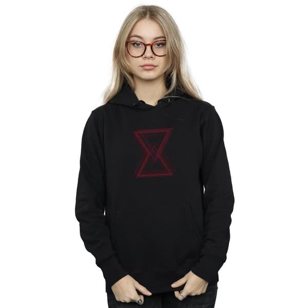 Marvel Kvinnor/Ladies Avengers Infinity War Black Widow Lines Hoodie