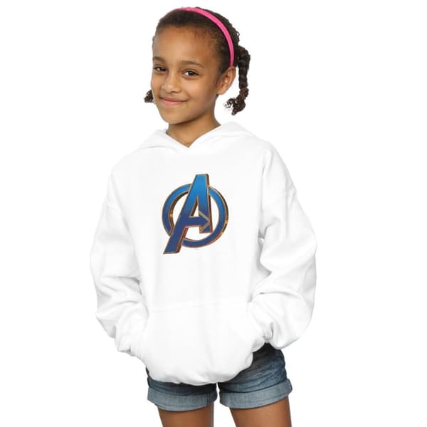 Marvel Girls Avengers Endgame Heroic Logo Hoodie