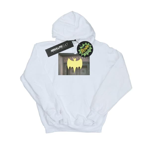 DC Comics Womens/Ladies Batman TV Series Gotham City Police Hoodie White XXL