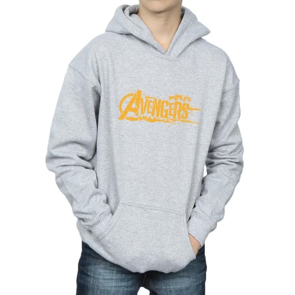 Marvel Pojkar Avengers Infinity War Orange Logo Hoodie