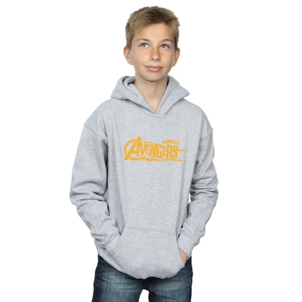 Marvel Pojkar Avengers Infinity War Orange Logo Hoodie
