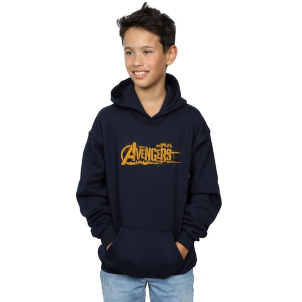 Marvel Pojkar Avengers Infinity War Orange Logo Hoodie