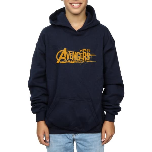 Marvel Pojkar Avengers Infinity War Orange Logo Hoodie