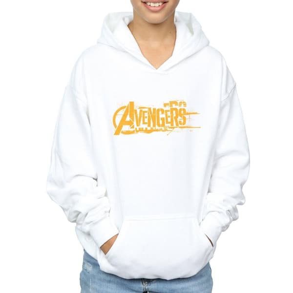 Marvel Boys Avengers Infinity War Orange Logo Hoodie