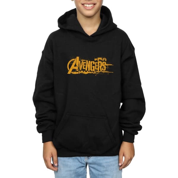Marvel Boys Avengers Infinity War Orange Logo Hoodie