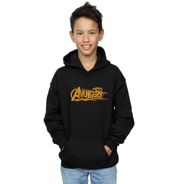 Marvel Boys Avengers Infinity War Orange Logo Hoodie