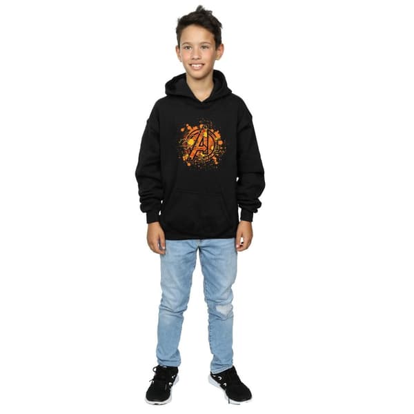 Marvel Pojkar Avengers Assemble Halloween Spider Logo Hoodie