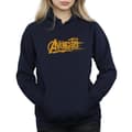 Miniatyrbild 3 av 5: Marvel Kvinnor/Ladies Avengers Infinity War Orange Logo Hoodie
