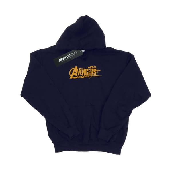 Marvel Kvinnor/Ladies Avengers Infinity War Orange Logo Hoodie