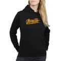 Miniatyrbild 3 av 5: Marvel Kvinnor/Ladies Avengers Infinity War Orange Logo Hoodie
