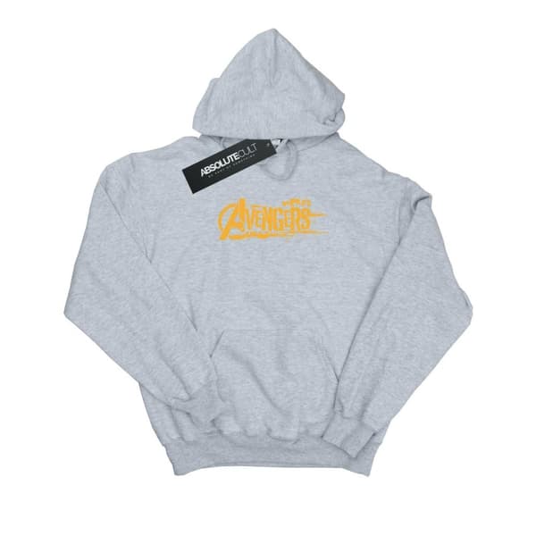 Marvel Kvinnor/Ladies Avengers Infinity War Orange Logo Hoodie