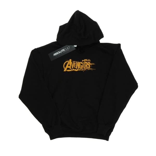 Marvel Kvinnor/Ladies Avengers Infinity War Orange Logo Hoodie