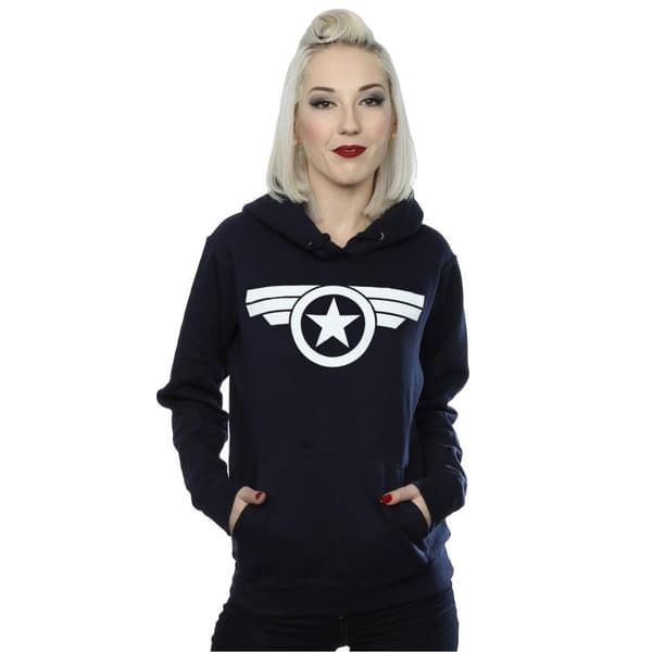 Marvel Kapuschongtröja - damer/kvinnor Captain America Super Soldier